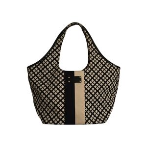 Kate Spade Black and Cream Geometric Tote